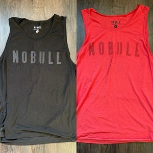 Two men’s No Bull workout tanks / muscle tank top size Large